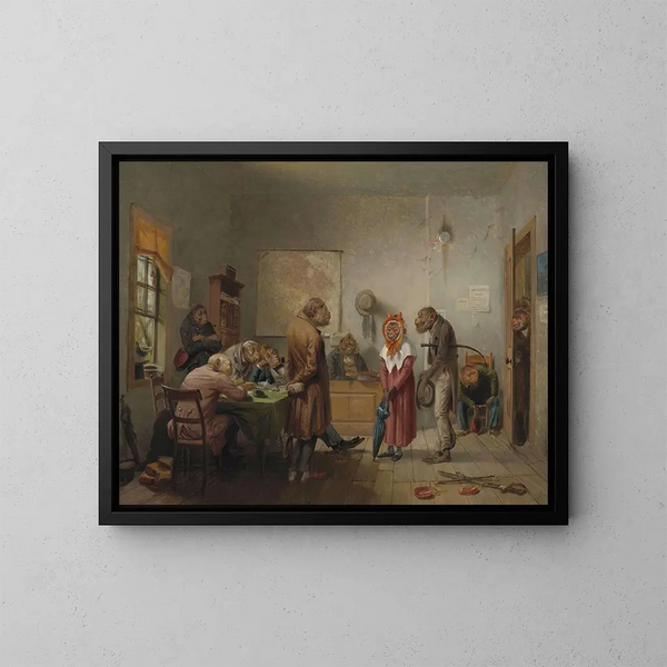 Divorce - William Holbrook Beard — indrammet kunstværk på væggen