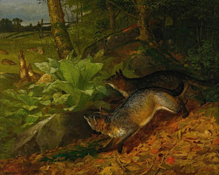 Renards et lapins - William Holbrook Beard — visning af kunstværket
