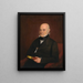 John Quincy Adams - William Hudson Jr — indrammet kunstværk på væggen