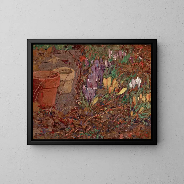 Crocus - William J. Forsyth — indrammet kunstværk på væggen
