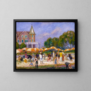 William James Glackens - Beach Umbrellas at Blue Point.webp