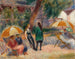 Strand med figurer i Bellport - William James Glackens — visning af kunstværket