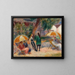 Strand med figurer i Bellport - William James Glackens — indrammet kunstværk på væggen