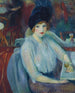 Café Lafayette Portrait af Kay Laurell - William James Glackens — visning af kunstværket