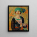 Fille au turban vert - William James Glackens — indrammet kunstværk på væggen