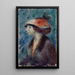 ung pige med blomsterhue - William James Glackens — indrammet kunstværk på væggen