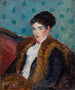 Pige med rævepelse - William James Glackens — visning af kunstværket