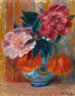 Tulipaner og peoner i en kande - William James Glackens — visning af kunstværket