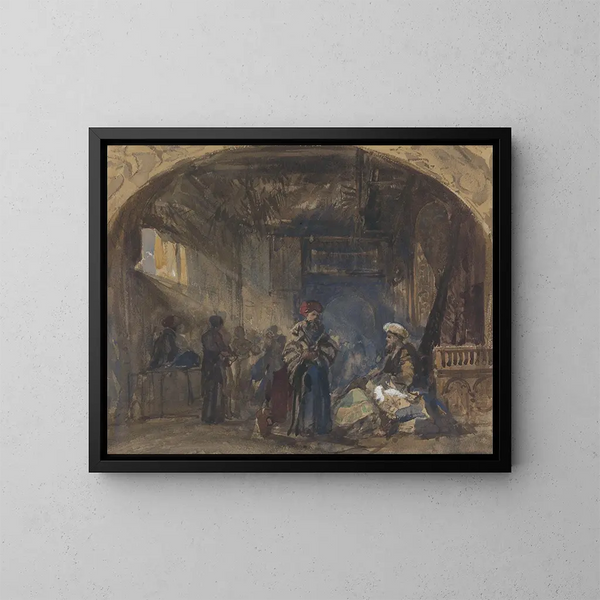Bazaar du Caire - William James Müller — indrammet kunstværk på væggen