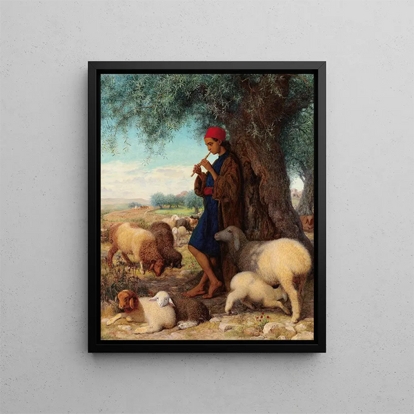 William James Webbe - The piping shepherd.webp