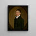 Portrait af Moses Kimball - William Jennys — indrammet kunstværk på væggen
