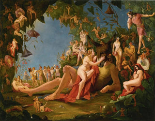 William John Montaigne - Scene from midsummer nights dream come sit thee down upon this flowery bed.webp