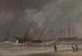 Lougre-maleri, der kæntres i en storm - William Joy — visning af kunstværket