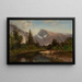 Half Dome, Yosemite - William Keith — indrammet kunstværk på væggen