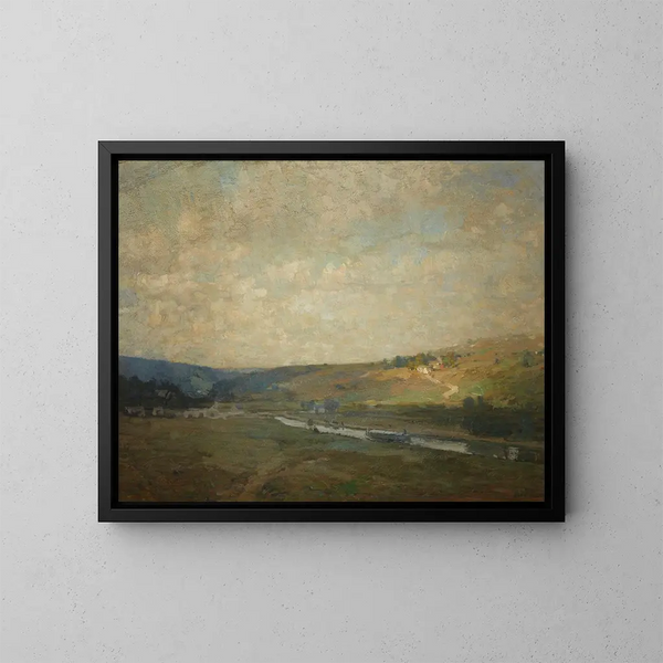 Canal du Delaware - William Langson Lathrop — indrammet kunstværk på væggen