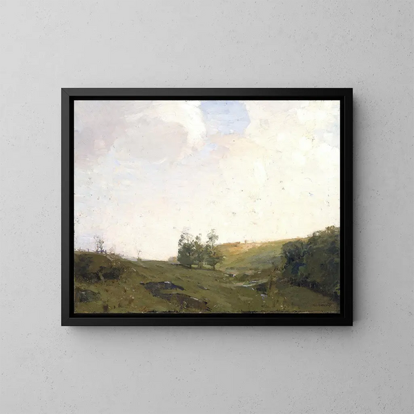 Les Trois Arbres - William Langson Lathrop — indrammet kunstværk på væggen