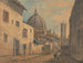 et gadebillede i Firenze med Duomo og Campanile i baggrunden - William Marlow — visning af kunstværket