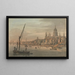 La ville et Saint-Paul depuis la rive sud - William Marlow — indrammet kunstværk på væggen