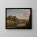 Vue de la Saône et du château de Pierre Scize, Lyon, France - William Marlow — indrammet kunstværk på væggen