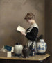 La femme de ménage - William McGregor Paxton — visning af kunstværket