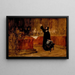Christophe Colomb foran Salamanque-rådet - William Merritt Chase — indrammet kunstværk på væggen