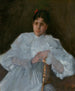 Pige i hvid - William Merritt Chase — visning af kunstværket