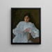 Pige i hvid - William Merritt Chase — indrammet kunstværk på væggen