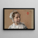Tête d'une jeune fille - William Merritt Chase — indrammet kunstværk på væggen