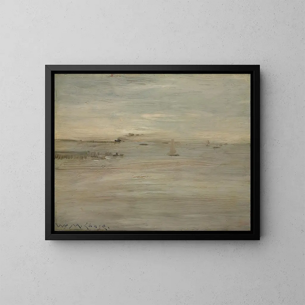 Marine-maleri - William Merritt Chase — indrammet kunstværk på væggen