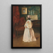 Portrait af min datter Alice - William Merritt Chase — indrammet kunstværk på væggen