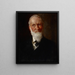 Portrait de mon père David Hester Chase - William Merritt Chase — indrammet kunstværk på væggen