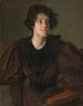Studie af en ung kvinde - William Merritt Chase — visning af kunstværket