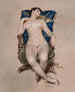 det uindrammede, ubetitlede maleri, der hviler på en stol - William Merritt Chase — visning af kunstværket