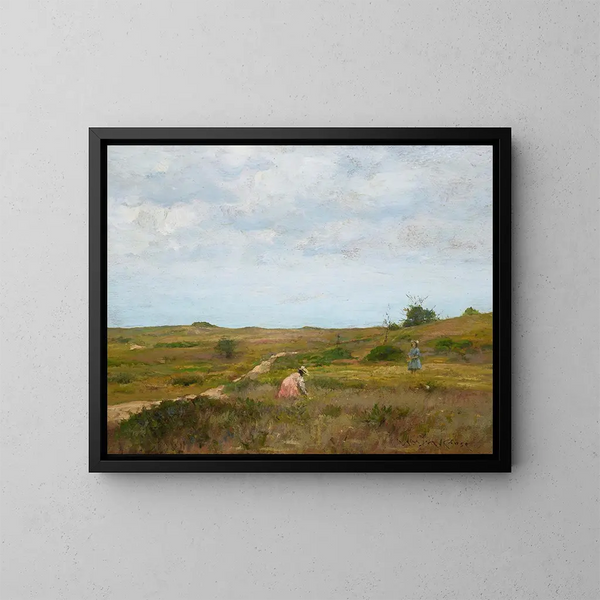 Uden titel maleri, Shinnecock Hills, Long Island - William Merritt Chase — indrammet kunstværk på væggen
