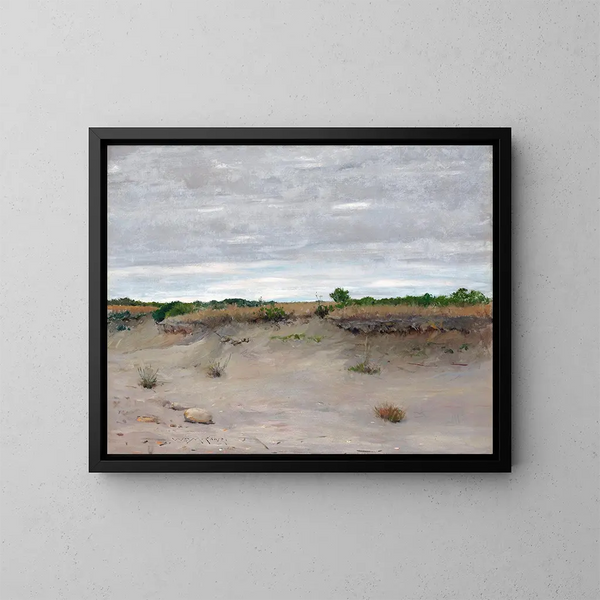 Sables balayés par le vent - William Merritt Chase — indrammet kunstværk på væggen