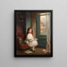 Portrait af Clara Hughes - William Orpen — indrammet kunstværk på væggen