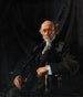 Portrait af Dr. E. J. Dillon, krigskorrespondent og offentlighedsperson - William Orpen — visning af kunstværket