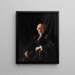 Portrait af Dr. E. J. Dillon, krigskorrespondent og offentlighedsperson - William Orpen — indrammet kunstværk på væggen