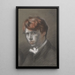 Selvportræt - William Orpen — indrammet kunstværk på væggen