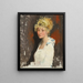 Le modèle des artistes Yvonne - William Orpen — indrammet kunstværk på væggen