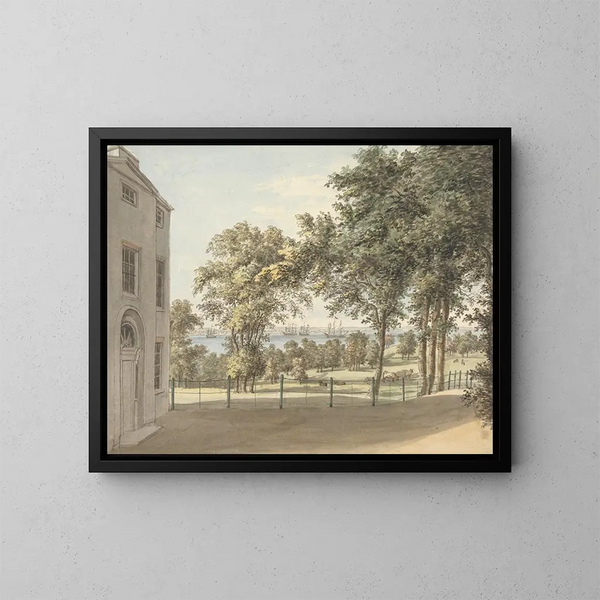 Île de Sandham, Isle of Wight - William P. Sherlock — indrammet kunstværk på væggen