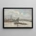 Vue sur la Tamise à Battersea - William P. Sherlock — indrammet kunstværk på væggen
