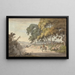 Vue de Plymouth prise des Sept Arbres, route d'Exeter - William Payne — indrammet kunstværk på væggen