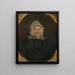 Portrait af Jane Powell, kunstnerens mor - William Powell Frith — indrammet kunstværk på væggen
