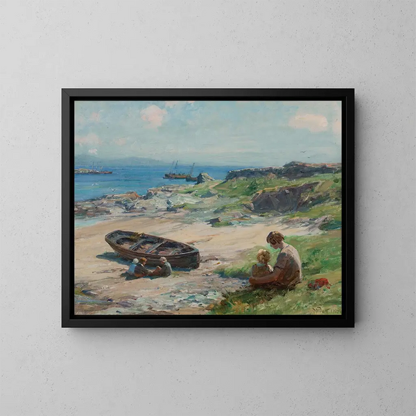 Baie de Portrigh, Carradale - William Pratt — indrammet kunstværk på væggen