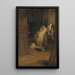 Hamlet og kongen beder, jeg kan ikke, mine ord flyver væk, mine tanker forbliver nedenunder, ord uden tanker når aldrig himlen, Akt III Scene 3 - William Quiller Orchardson — indrammet kunstværk på væggen