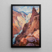 Vue du Grand Canyon de Yellowstone - William Robinson Leigh — indrammet kunstværk på væggen