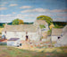 Oakridge-lukketavlen ved slutningen af sommeren - William Rothenstein — visning af kunstværket