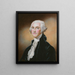 George Washington - William Russell Birch — indrammet kunstværk på væggen