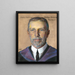 Arthur T. Hadley B. A. 1876 Præsident for Yale University 1899-1921 - William Sergeant Kendall — indrammet kunstværk på væggen